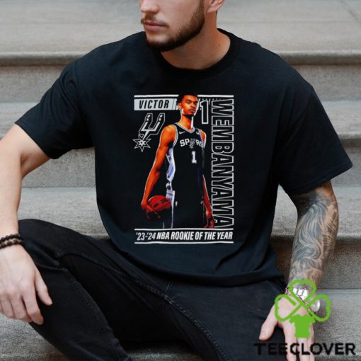 San Antonio Spurs 1 Victor Wembanyama ’23 ’24 NBA rookie of the year hoodie, sweater, longsleeve, shirt v-neck, t-shirt