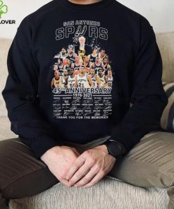 San Antonio Spurs 45th Anniversary Thank You For Memories Shirt