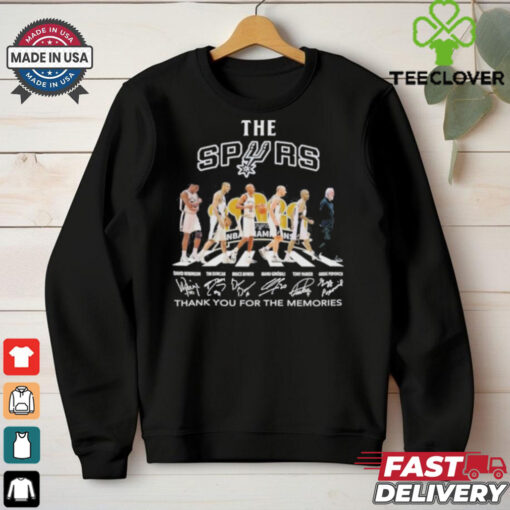 San Antonio Spurs Abbey Road Tim Duncan Bruce Bowen Tony Parker Gregg Popovich Shirt