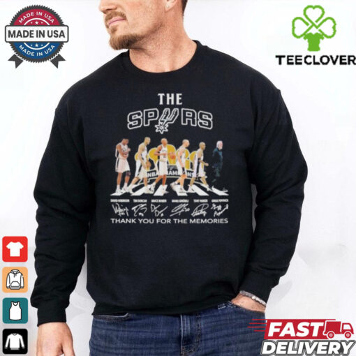 San Antonio Spurs Abbey Road Tim Duncan Bruce Bowen Tony Parker Gregg Popovich Shirt
