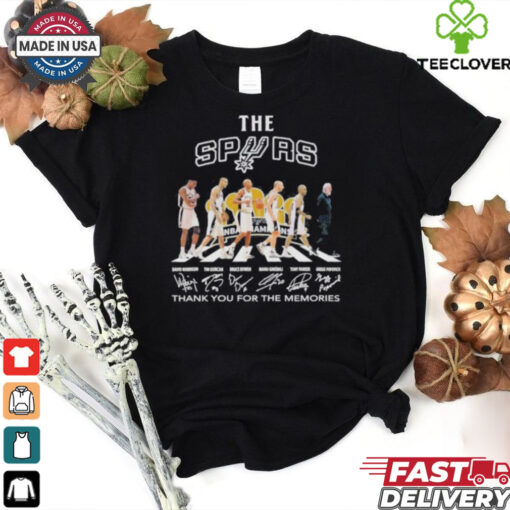 San Antonio Spurs Abbey Road Tim Duncan Bruce Bowen Tony Parker Gregg Popovich Shirt