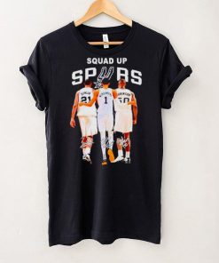San Antonio Spurs Basketball team squad up spurs signatures shirt