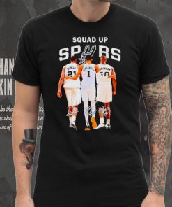 San Antonio Spurs Basketball team squad up spurs signatures shirt