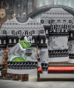 San Antonio Spurs Grinch Christmas Ugly Sweater