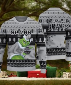 San Antonio Spurs Grinch Christmas Ugly Sweater