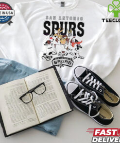 San Antonio Spurs Looney Tunes characters NBA basketball shirt