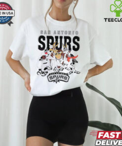 San Antonio Spurs Looney Tunes characters NBA basketball shirt