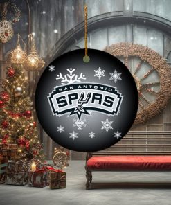 San Antonio Spurs NBA 2023 Holiday Gifts Christmas Decorations Ornament