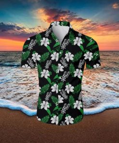 San Antonio Spurs NBA Small Flowers Hawaiian Shirt