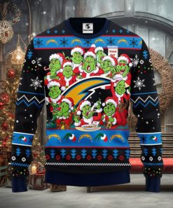 San Diego Chargers 12 Grinch Xmas Day Christmas Ugly Sweater