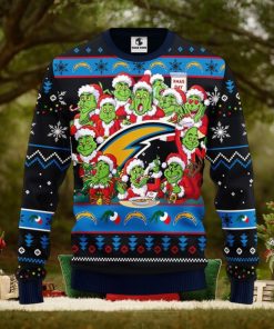 San Diego Chargers 12 Grinch Xmas Day Christmas Ugly Sweater