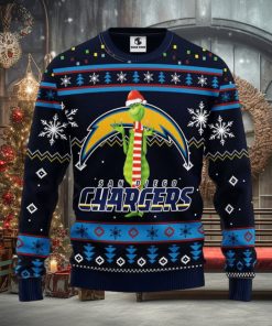 San Diego Chargers Funny Grinch Christmas Ugly Sweater