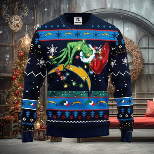San Diego Chargers Grinch Christmas Ugly Sweater