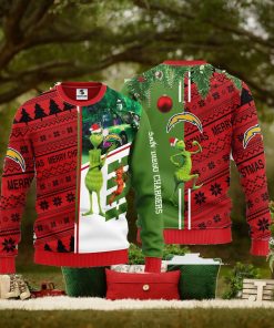 San Diego Chargers Grinch & Scooby Doo Christmas Ugly Sweater 1