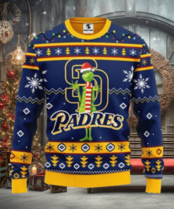 San Diego Padres Christmas Sweater Grinch Holiday