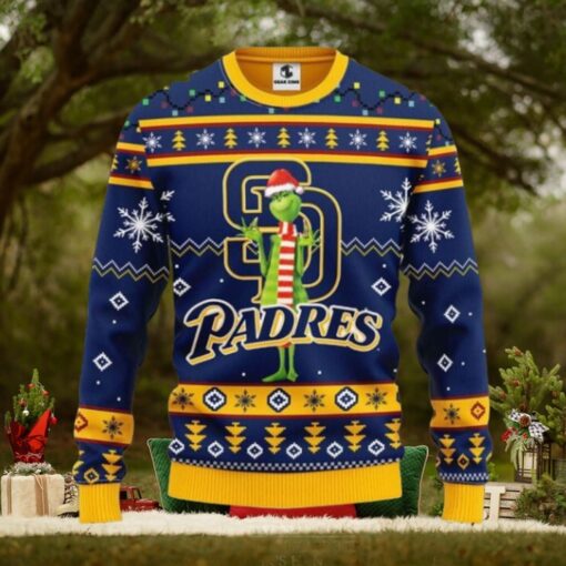 San Diego Padres Christmas Sweater Grinch Holiday