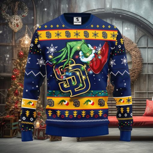 San Diego Padres Grinch Christmas Ugly Sweater