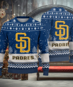 San Diego Padres Logo Christmas Wool Sweater
