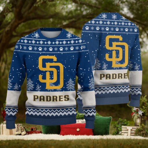 San Diego Padres Logo Christmas Wool Sweater