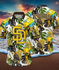 San Diego Padres MLB Flower All Over Print 3D Hawaiian Shirt