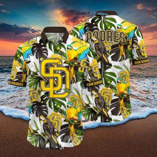 San Diego Padres MLB Flower All Over Print 3D Hawaiian Shirt