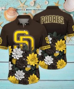 San Diego Padres MLB Flower Hawaii Shirt And Tshirt For Fans