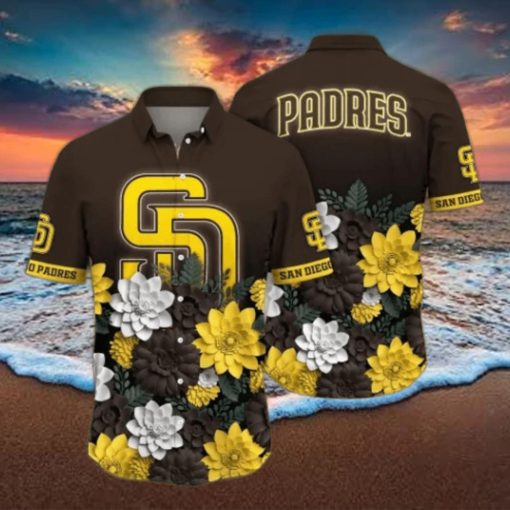 San Diego Padres MLB Flower Hawaii Shirt And Tshirt For Fans