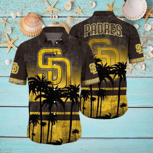 San Diego Padres MLB Logo Coconut Tropical Hawaiian Shirt Beach Gift For Fans