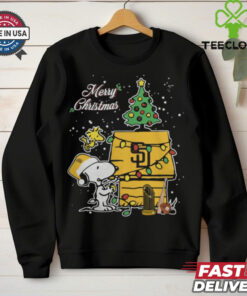 San Diego Padres Merry Christmas With Snoopy Baby T Shirt