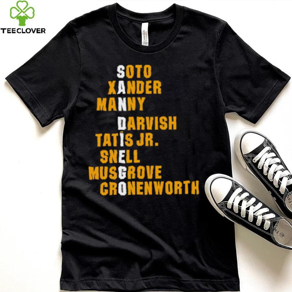 San Diego Padres Names Soto Xander Manny Darvish Tatis Jr shirt
