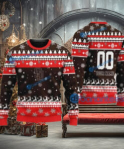 San Diego Padres Ugly Christmas Sweater Red And Reindeer Design