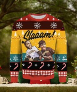 San Diego Padres Ugly Christmas Sweater Slam Diego Players