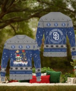 San Diego Padres Ugly Sweater Baby Yoda And Groot Holiday Theme