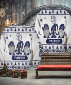 San Diego Padres Ugly Sweater Gnome Winter Wonderland Design