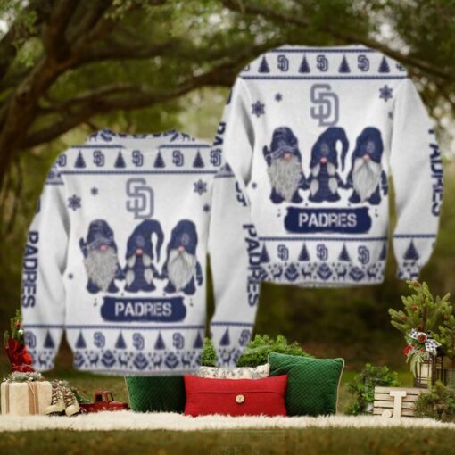 San Diego Padres Ugly Sweater Gnome Winter Wonderland Design