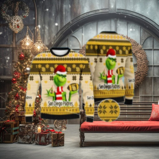 San Diego Padres Ugly Sweater Grinch And Football Theme