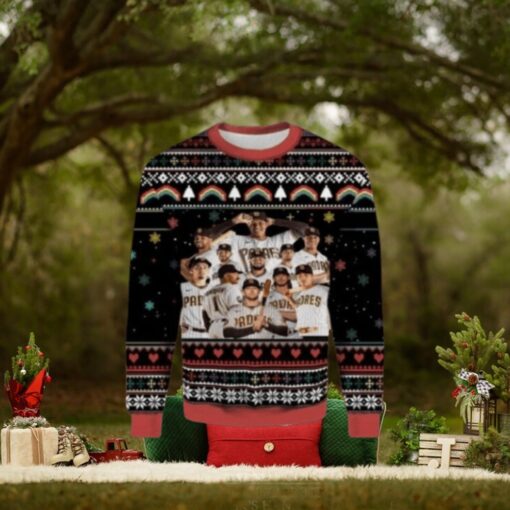 San Diego Padres Ugly Sweater Team Players Christmas