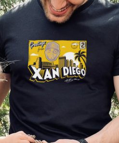 San Diego Padres Xander Bogaerts greetings from Xan Diego signature shirt -  Limotees