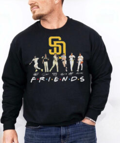 San Diego Padres ace pose Friends signatures hoodie, sweater, longsleeve, shirt v-neck, t-shirt