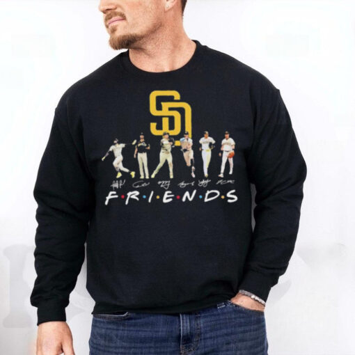 San Diego Padres ace pose Friends signatures hoodie, sweater, longsleeve, shirt v-neck, t-shirt