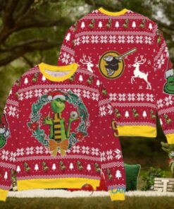 San Diego Padres x Grinch Dr. Seuss How the Grinch Stole Christmas MLB with World Series Trophy Ugly Christmas Sweater Red