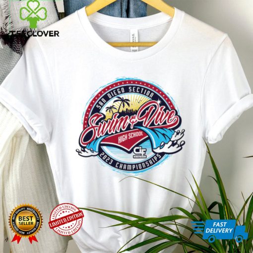 San Diego Section Swim and Dive High School 2023 Championships logo shirt