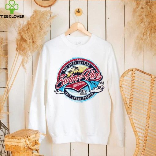 San Diego Section Swim and Dive High School 2023 Championships logo shirt
