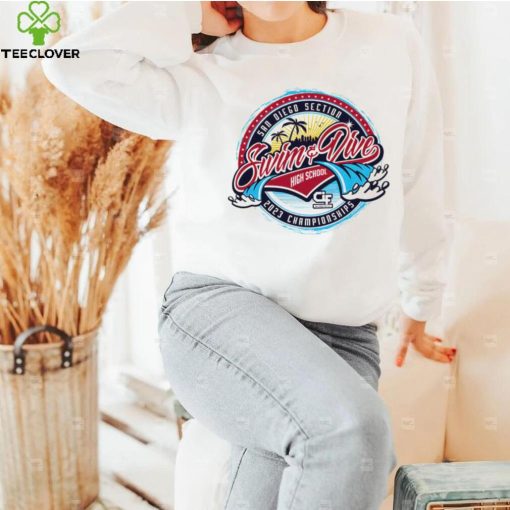 San Diego Section Swim and Dive High School 2023 Championships logo shirt