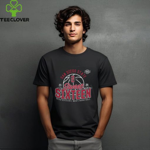 San Diego State 2024 NCAA Men_s Basketball Tournament March Madness Sweet Sixteen Defensive Stance T Shirt