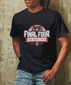 San Diego State Aztecs Final Four 2023 Basketball Bold Black Unisex Shirt