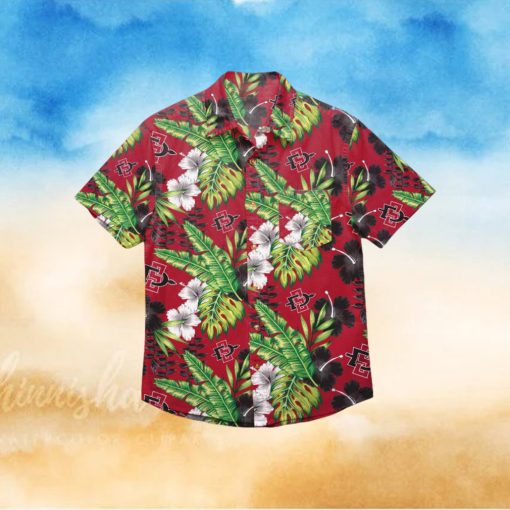 San Diego State Aztecs Floral Hawaiian Shirt