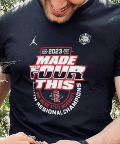 San Diego State Aztecs Jordan Brand 2023 Ncaa Men’S Basketball Tournament March Madness Final Four Regional Champions Shirt