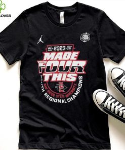 San Diego State Aztecs Jordan Brand 2023 Ncaa Men’S Basketball Tournament March Madness Final Four Regional Champions Shirt