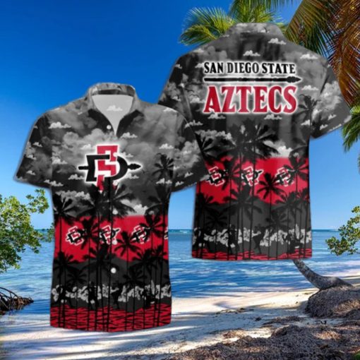 San Diego State Aztecs Palms Tree Hawaiian Shirt